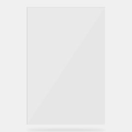 Schlichte transparente Hochzeitstabelle 24" x 36" Acrylschild