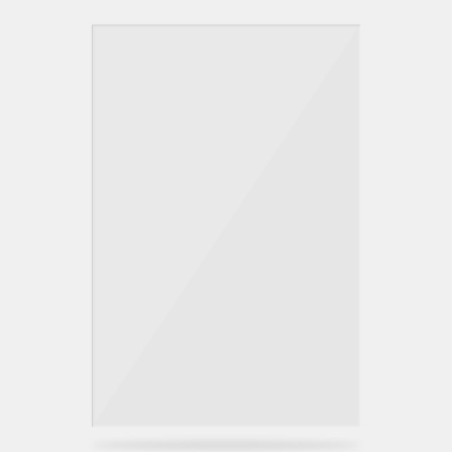 Schlichte transparente Hochzeitstabelle 24" x 36" Acrylschild (Vorderseite)