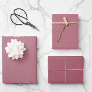 Schlichte Türkische Roségold-Rosa-Töne 3 Nuancen Geschenkpapier Set