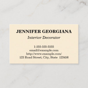 Schlichte u. saubere visitenkarte