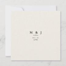 Schlichte und einfache moderne Beige Square Weddin