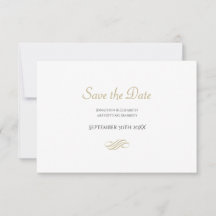 Schlichte und einfache White Gold Klassik Save the