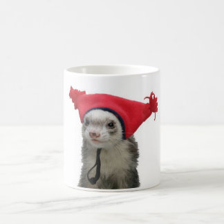 Schlichte verrückte Frettchen-Tassen Kaffeetasse