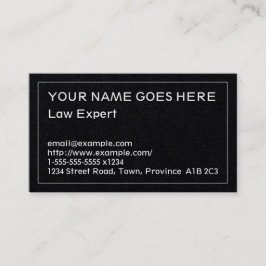 Schlichte Visitenkarte