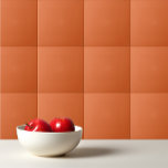 Schlichte Vollfarbkarpfen, tieforange Fliese<br><div class="desc">Schlichte Vollfarben Karotte tief orange Design.</div>