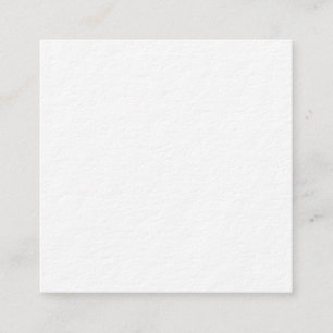 Schlichte weiße 2,5" x 2,5" Quadratzoll dicke Blan Begleitkarte