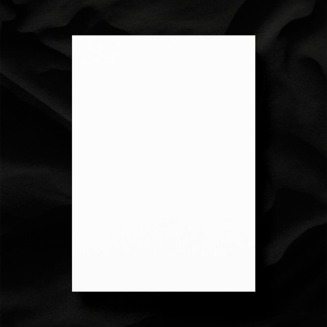 Schlichte weiße 3,5" x 5" Blanche Hochzeit Dankeskarte (Plain white 3.5" x 5" wedding thank you card)