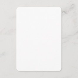 Schlichte weiße 3,5" x 5" Matte Blank Baby Dusche Begleitkarte