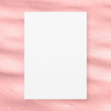 Schlichte weiße 5" x 7" Matte Blank Baby Dusche