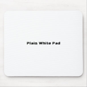 Schlichte weiße Auflage Mousepad