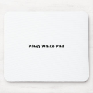 Schlichte weiße Auflage Mousepad