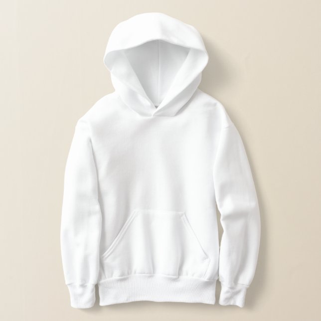 Schlichte weiße Kids Hoodie (Ablage )