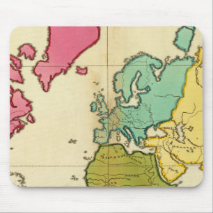 Schlichte Weltkarte Mousepad