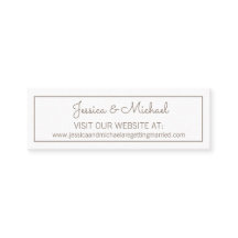 Schlichte White Wedding Website