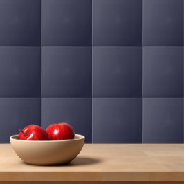 Schlichter Abend in fester Farbe dunkelblau Fliese