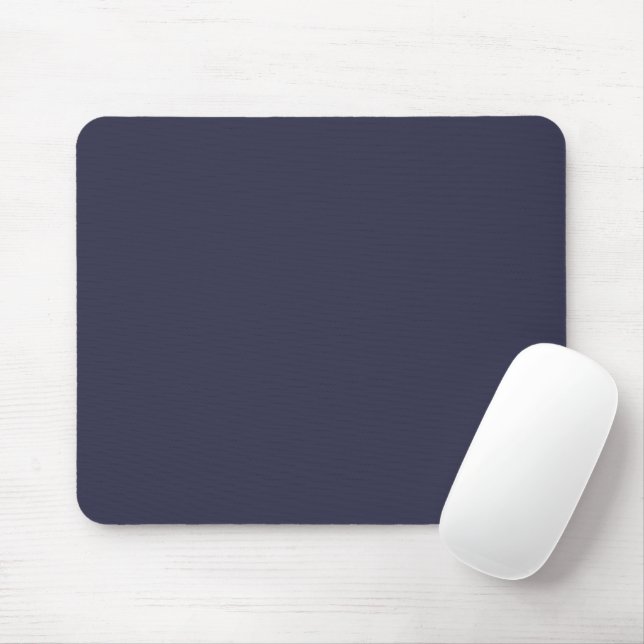 Schlichter Abend in fester Farbe dunkelblau Mousepad (Mit Mouse)