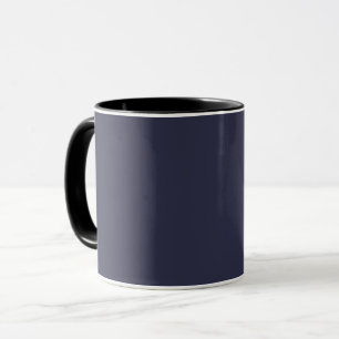 Schlichter Abend in fester Farbe dunkelblau Tasse
