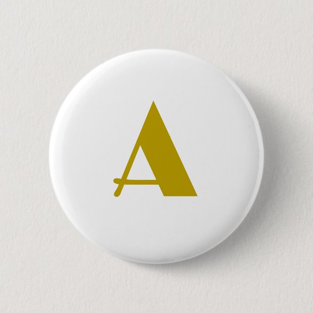 Schlichter Anfangsbuchstabe für einfarbiges Monogr Button (Vorderseite)