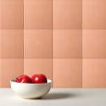 Schlichter Aprikosenpastellorange in fester Farbe Fliese<br><div class="desc">Schlichtes Aprikosenpastellfarben,  orangefarben.</div>