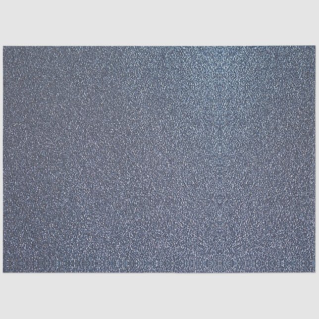 Schlichter blauer Glitzer Seidenpapier (Vorderseite)