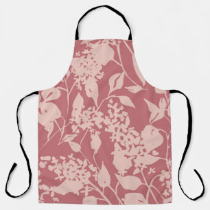 Schlichter Blumenstrauß zeichnend. Silhouetten blü Schürze
