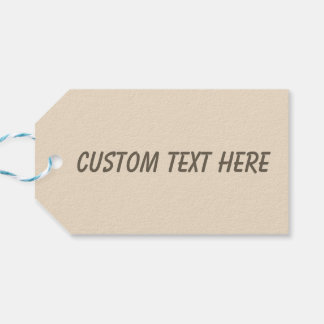 Schlichter Champagner in fester Farbe Geschenkanhänger