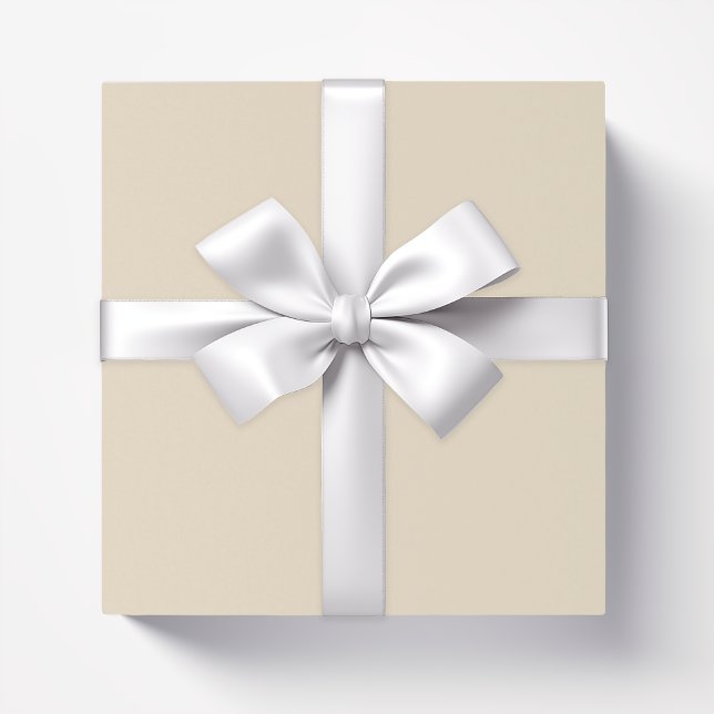 Schlichter Champagner in fester Farbe Geschenkpapier (Von Creator hochgeladen)