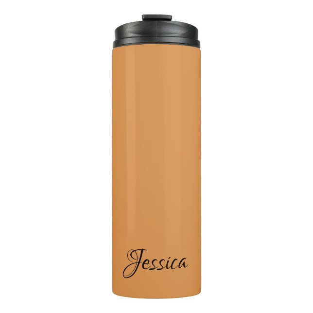 Schlichter, einfacher Skriptname Thermosbecher (Vorderseite)