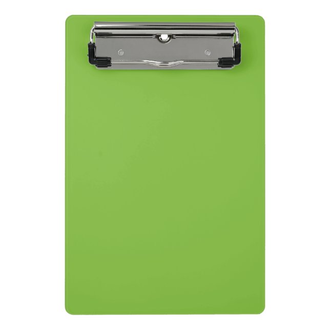 Schlichter Grasshopfgrün Mini Klemmbrett (Vorderseite)