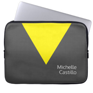 Schlichter, leichter, gelbgelber Minimalistischer  Laptopschutzhülle