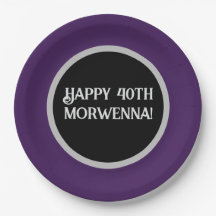 Schlichter Lila Dark Goth