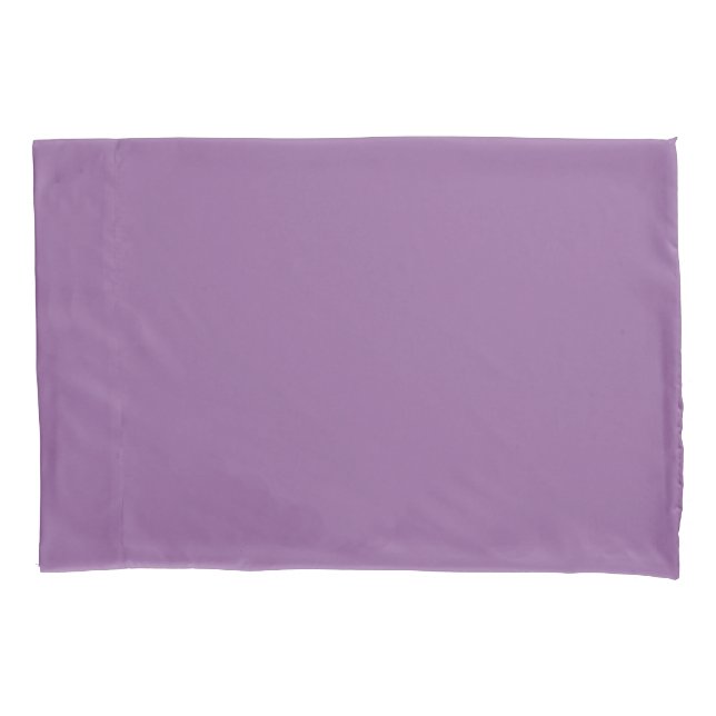 Schlichter Lila Pillowcase Kissenbezug (Vorderseite)
