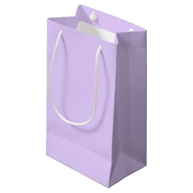 Schlichter Lilac-Hintergrund Kleine Geschenktüte (Vorderseite Schrägansicht)