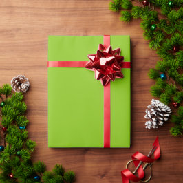 Schlichter Massivpapagei, leuchtend grün Geschenkpapier