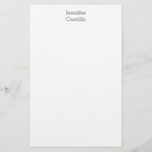 Schlichter Minimalistischer klassischer Name Briefpapier