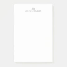 Schlichter Minimalistischer Name mit Monogramm