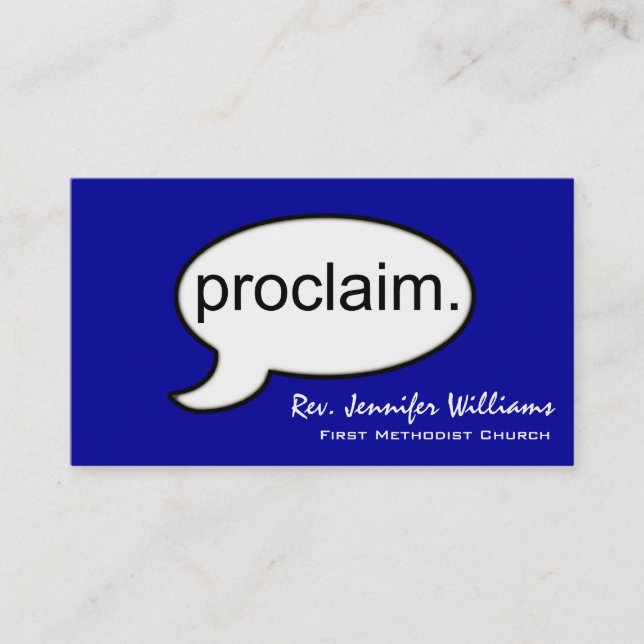Schlichter Minister Preacher Modern Business Card Visitenkarte (Vorderseite)