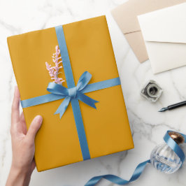 Schlichter Mustard Luxe Gold Farbton Tone Geschenkpapier