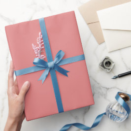 Schlichter Poppy Pink Farbton Tone Geschenkpapier
