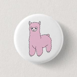 Schlichter rosa Alpaka-Knopf Button