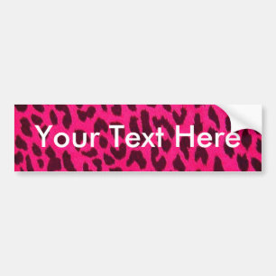 Schlichter rosa Leopard-Druck-Autoaufkleber Autoaufkleber