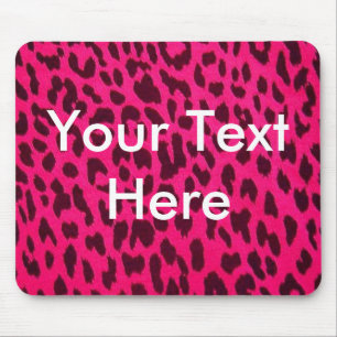 Schlichter rosa Leopard-Druck Mousepad