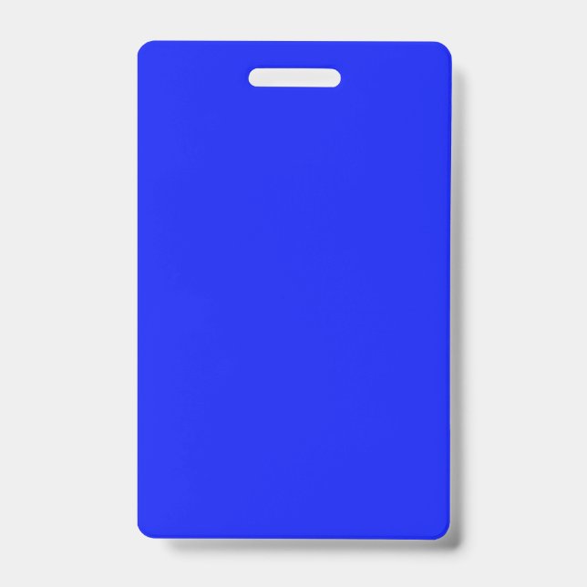 Schlichter Saphir in fester Farbe, leuchtend blau Ausweis (Vorderseite)