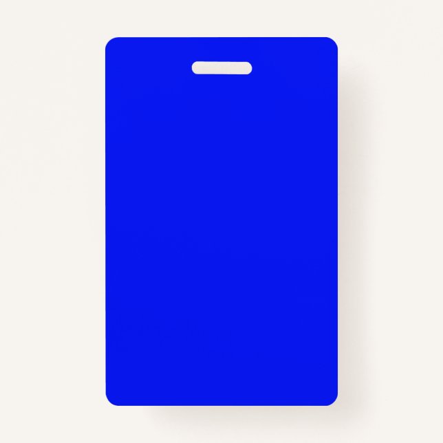 Schlichter Saphir in fester Farbe, leuchtend blau Ausweis (Vorderseite)