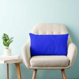 Schlichter Saphir in fester Farbe, leuchtend blau Lendenkissen