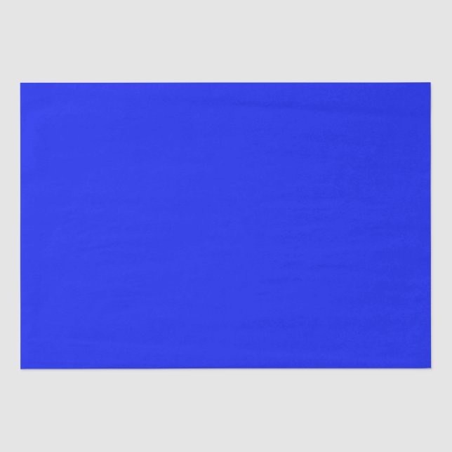 Schlichter Saphir in fester Farbe, leuchtend blau Seidenpapier (Vorderseite)