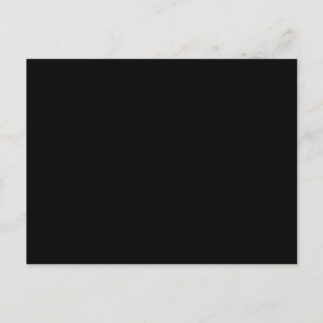 Schlichter Schwarzer Hintergrund Postkarte (Vorderseite)