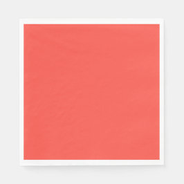 Schlichter Sonnenuntergang Orangenkoralle rot Serviette