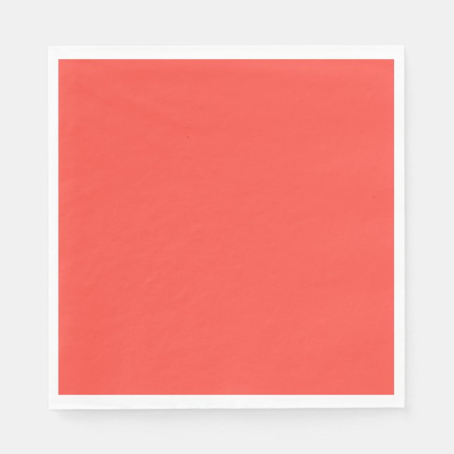 Schlichter Sonnenuntergang Orangenkoralle rot Serviette (Vorderseite)