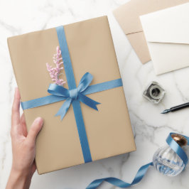 Schlichter Tan-Farbton Geschenkpapier